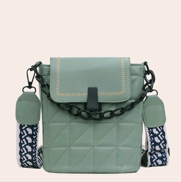 . Handbags - Light Green Crossbody